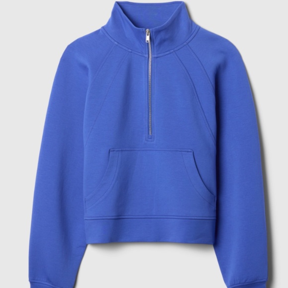 NEW in BAG: never worn: Gap Scuba Half-Zip Sweatshirt - Picture 1 of 5